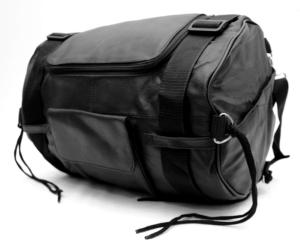 Sac rool bag pour sissi bar Solide Cuir souple de vachette - Simple modèle couleur noir