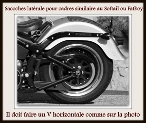 Pour cadre similaire aux Harley Softail ou Fatboy