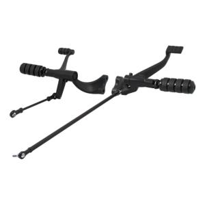 MCS - Commandes avancées + tringlerie couleur Noir ou Chrome pour Harley SPORTSTER (Kit complet)