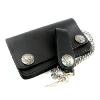 AMIGAZ : Porte feuille en Cuir avec Chaine Motif Bison (15cmx9cm)