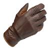 BILTWELL : Paire de gants moto en Cuir véritable couleur Marron