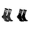Von Dutch - Lot de 2 paires de chaussettes socs taille 39-42 ou 43-46  Noir 