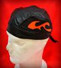 Bonnet / Bandanna / Zandana en Cuir - Flamme ORANGE