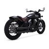 V&H SILENCIEUX VANCE & HINES TWIN SLASH Noir pour Indian scout ( A partir de 2015 / 2020)