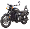 Repose porte paquets pour TRIUMPH BONNEVILLE T120 (75HW) A partir de 2017 - Noir ou Chrome