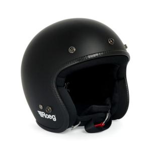 Casque jet ROEG Noir Mat pour moto ou 2 roues