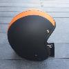 Casque jet BANDIT Noir & Orange MAT (homologuer CE) M L XL 