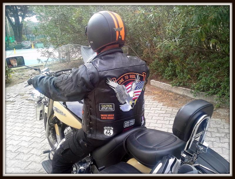 Live To Ride " dispo S à 7XL Gilet jacket blouson sans manche en cuir " Aigle 