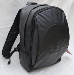 Sac à dos en Cuir souple de vachette véritable motif  Tête de Mort SKULL