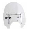 PARE-BRISE universel pour moto custom ou trike  ( fixation sur  guidon de 22/26mm) Hauteur 48X 55cm