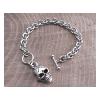 BRACELET GOURMETTE EN ACIER INOXYDABLE SKULL AMIGAZ