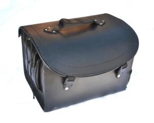 Sac / malle en Cuir pour sissi bar - Pour 1 casque Simple Modèle (Pour moto custom ou trike)