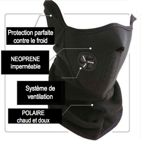 Cagoule / cache nez - masque protection (Pour Moto, Vélo, Ski