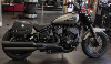 Sacoche latérale coté DROIT + Rool bag en Cuir véritable couleur Noir Pour Indian Chief Dark Bobber 2022 / 2023