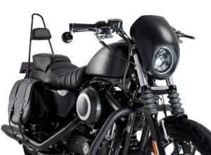 Bulle / Saute vent SEMI-CARÉNAGE Noir pour Harley Davidson Sportster