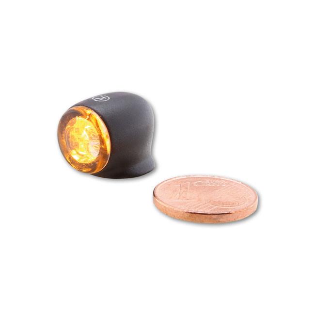 2 Clignotants Moto LED Mini - Homologués E32 - IP67 Étanche - Alliage Zinc - Pour Motos & Trottinettes Électriques