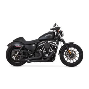 VANCE & HINES Pots échappement 2-2 Big Radius  V&H NOIR pour SPORTSTER de 2014 à 2021 