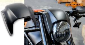 CULTWERK - Bulle saute vent NOIR teinté pour V-rod Night Rod 