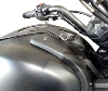 Couvre Réservoir tank cover  en Cuir Noir pour KAWASAKI VULCAN S 650