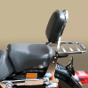 Sissy bar Chrome, Standard AVEC porte paquet (autres choix possible) pour HARLEY DAVIDSON SPORTSTER (1994 / 2003)  883 1200