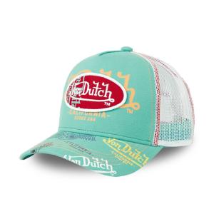 VON DUTCH Casquette à  logo  couleur Bleu Turquoise 