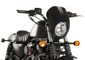 Bulle / Saute vent SEMI-CARÉNAGE Noir pour Harley Davidson Sportster 