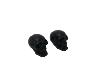 (X2pcs) Paire de bouchons de valve  Highway Hawk " Tete de Mort Skull" noir 2 pièces