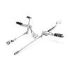 MCS - Commandes avancées + tringlerie couleur Noir ou Chrome pour Harley SPORTSTER (Kit complet)