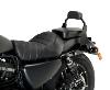 Sissy bar Small Noir ou Chrome avec dosseret  30cm AVEC visserie détachable pour Harley Sportster ( iron Forty Nightster XL ect .. )