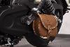 Made In Italie : Sacoche latérale en cuir véritable couleur Marron Havane pour moto Indian Scout 