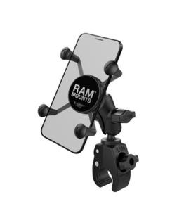 RAM MOUNT  : Support pour GRAND  téléphones amovible pour guidon de moto , vélo , trike ou autre ; fixation en 2sc !
