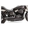 V&H - Pot échappement SHORTSHOTS Noir Vance & Hine pour Honda Shadow