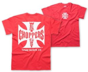 West Coast Choppers :  T-shirt WCC manches courtes couleur Rouge 