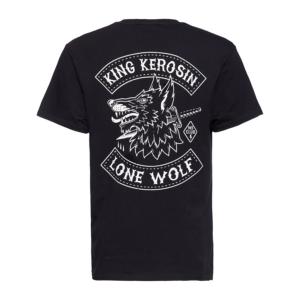KING KEROSIN T-shirt Noir LONE WOLF