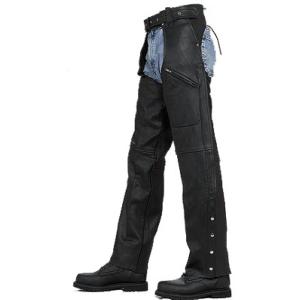 SUR MESURE - Chaps en Cuir Homme ou Femme Avec ou Sans lacets , Noir ou couleur