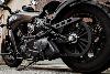 Made In Italie : Sacoche latérale en cuir véritable couleur Noir pour moto Indian Scout 