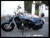 Paire de Sacoches cavalière en Cuir couleur Noir  - Modèle Tête de Mort / SKULL pour moto custom