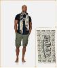 VON DUTCH Chèche voile foulard écharpe  CAMOUFLAGE  CAMO 90X180 cm FLAG/NR