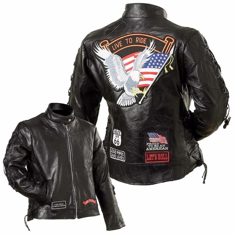 veste cuir femme,veste cuir moto,veste harley,blouson moto femme