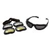 HELLY BIKER paire de lunette spéciale moto carreaux interchangeables Noir Jaune ou clair élastique amovible 