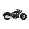 V&H SILENCIEUX VANCE & HINES TWIN SLASH Chrome pour Indian scout ( A partir de 2015 / 2020)