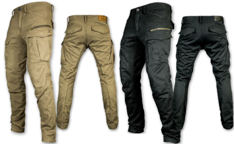 JOHN DOE STROKER CARGO XTM Pantalon moto doublure , Homologué CE avec  Protections Couleur Camel ou Noir