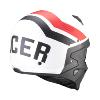 CASQUE MODULABLE SCORPION COVERT-X T-RUST BLANC MAT/ROUGE (mâchoire amovible) Homologué CE