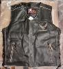 Gilet jacket en Cuir de Vachette véritable - Aigle Live To Ride 