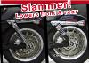 BURLY - AMORTISSEURS SLAMMER Noir 10.5" pour Harley Sportster - A partir de 2004