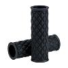 Poignées de guidon BILTWELL Noire 1" pour moto Harley