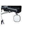 KURYAKYN - Paire de rétroviseurs embout de guidon Chrome ou Noir en aluminium pour moto 