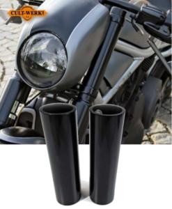 CULTWERK : Fourreau couvre tube de fourche Noir pour Harley V-rod (tous les modéles de 2002 à 2006)