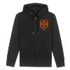 West Coast Choppers WCC: Veste Gilet zippé Noir Croix de Malte Orange