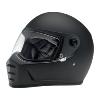 BILTWELL Casque Integral  NOIR MAT - HOMOLOGUE CE / visières transparente pour  moto et 2 roues